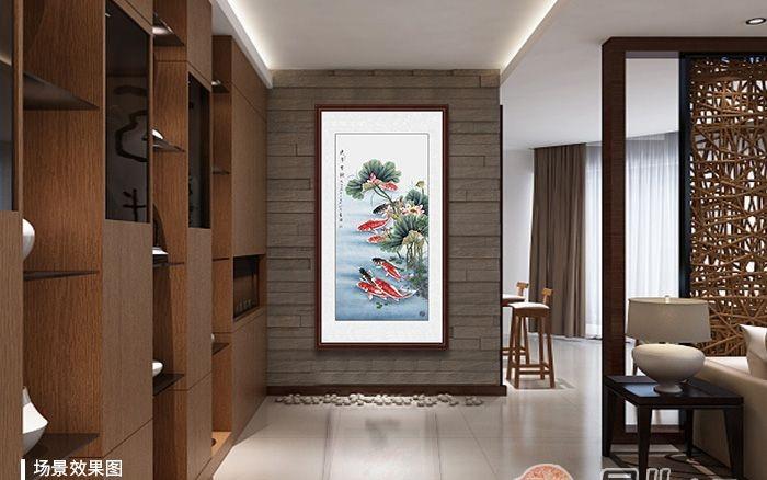 风水鱼缸上面挂的字好不好（鱼缸上面挂字画好不好）